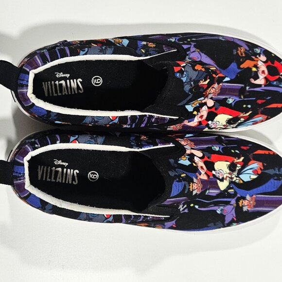 Ground Up Disney Villains Slip-On Shoes Women’s Size 9 Maleficent Ursula Queen - Picture 5 of 8